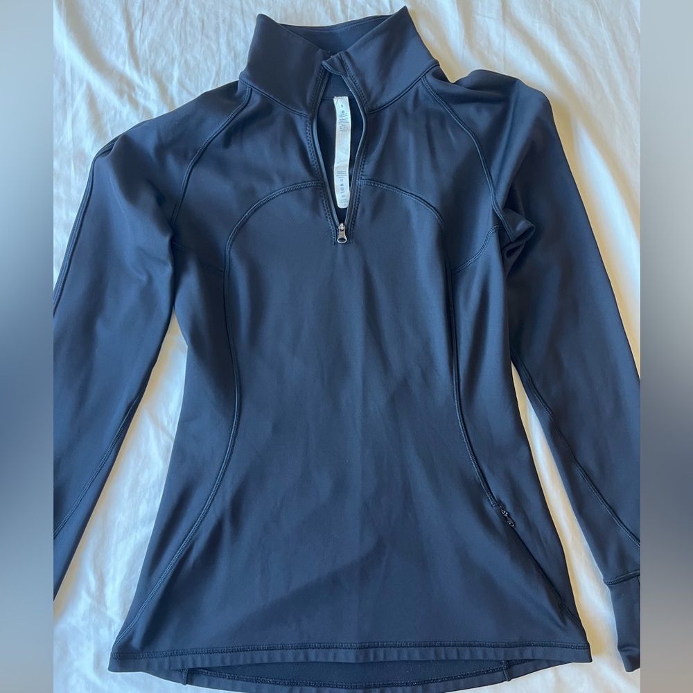 Lululemon Black Long Sleeve Top Quarter Zip
